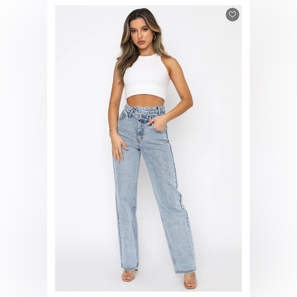 White Fox Boutique Take My Time Jeans NWT - Picture 5 of 9